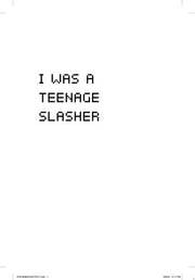 I Was a Teenage Slasher