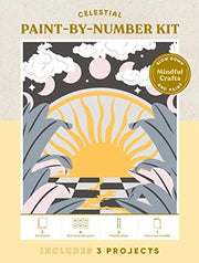 Chronicle Books Mindful Crafts Celestial Paint-by-number Kit