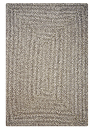 Ultra Durable Braided Rectangular Rug Slate 6' X 9' by Homeportonline