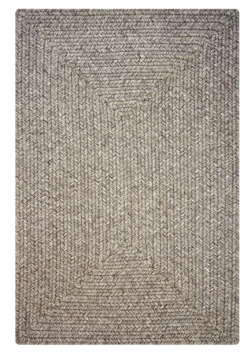 Ultra Durable Braided Rectangular Rug Slate 6' X 9' by Homeportonline