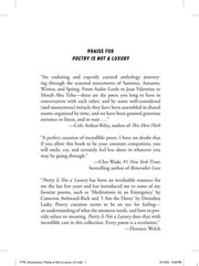 Poetry Is Not a Luxury: Poems for All Seasons
