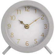 Clock Tabletop Cool Grey 6" by Homeportonline