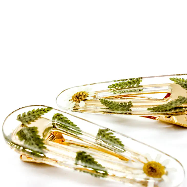 Pressed Flower Hair Clip