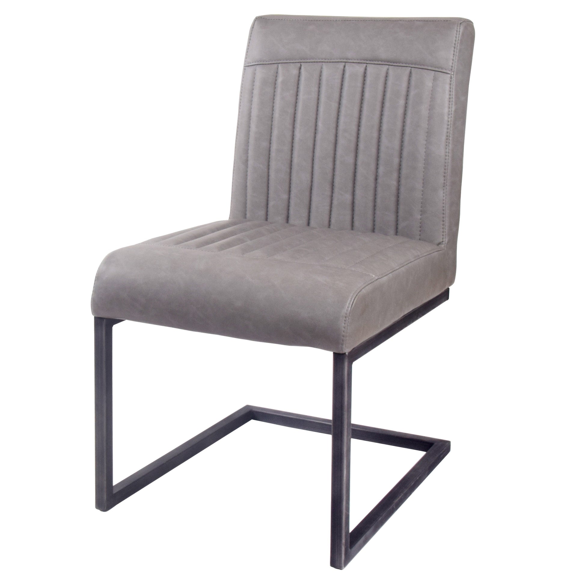 Ronan Polyurethane Dining Chair Antique Graphite Grey by Homeportonline