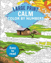 Large Print Calm Color by Numbers Easy to Read