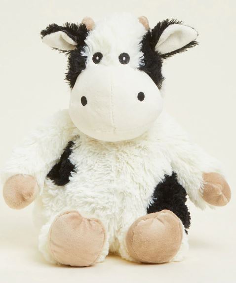 Warmies Cow Sitting Black & White by Homeportonline