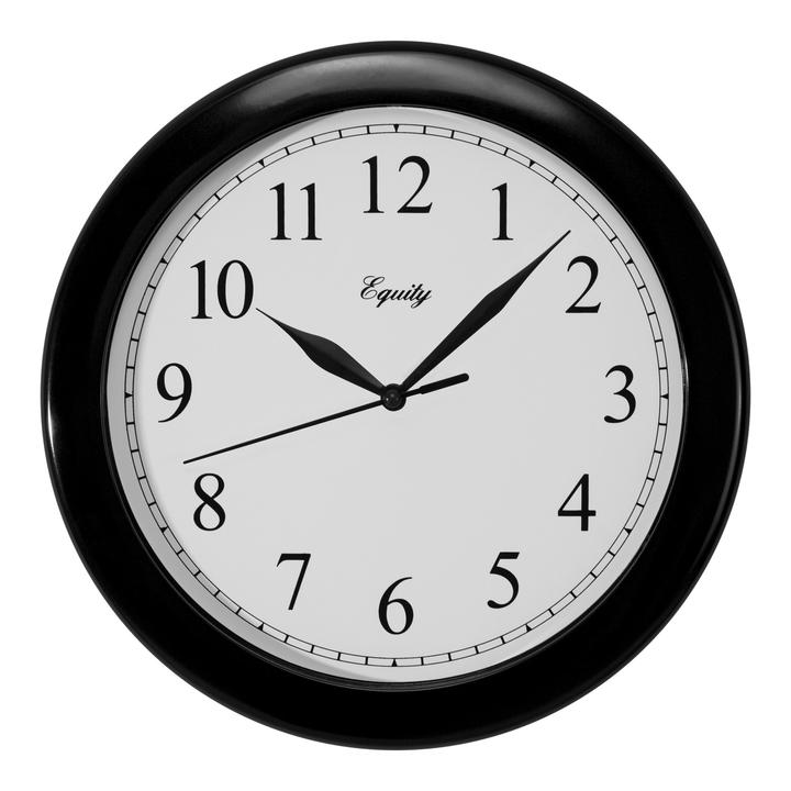 Wall Clock 10” Black Basic by Homeportonline