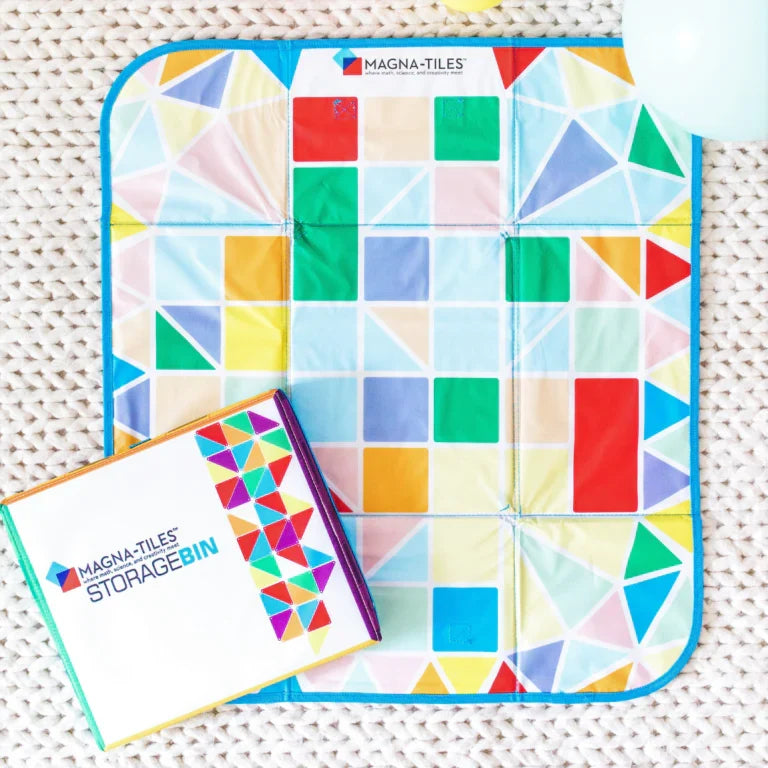 Magna-Tiles Storage Bin and Interactive Play-Mat