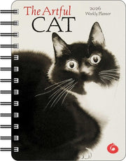 Artful Cat 2026 Weekly Planner Calendar: Brush and