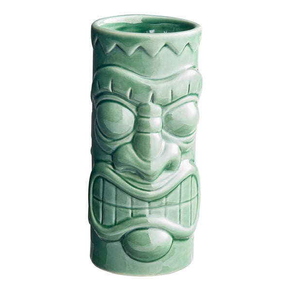Acopa 21 oz. Green Ceramic Tiki Mug by Homeportonline