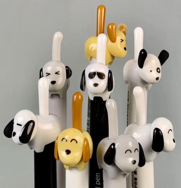 Gel Pen Dog Tail Retractable (Sold Individually) by Homeportonline