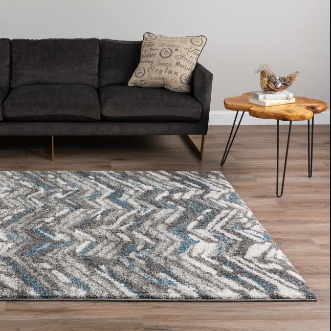 Rocco Rug Chevron Motif Multi 5'1" X 7'5" by Homeportonline