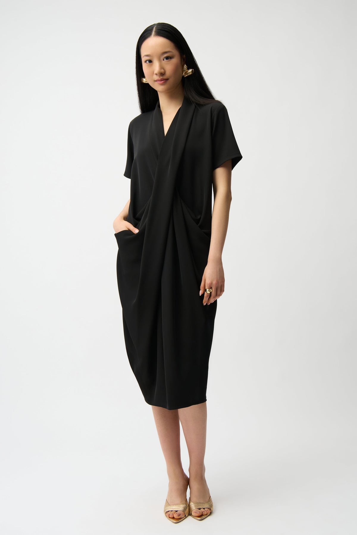 Joseph Ribkoff Woven Twill Cocoon Dress