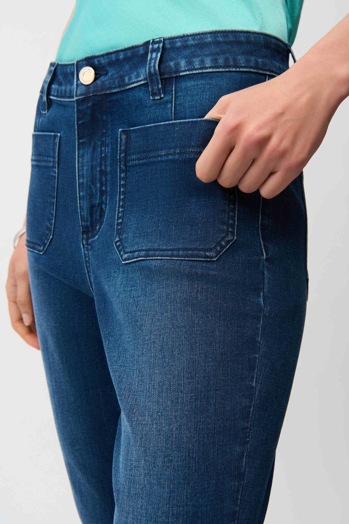 Joseph Ribkoff Flare Jeans with Patch Pockets