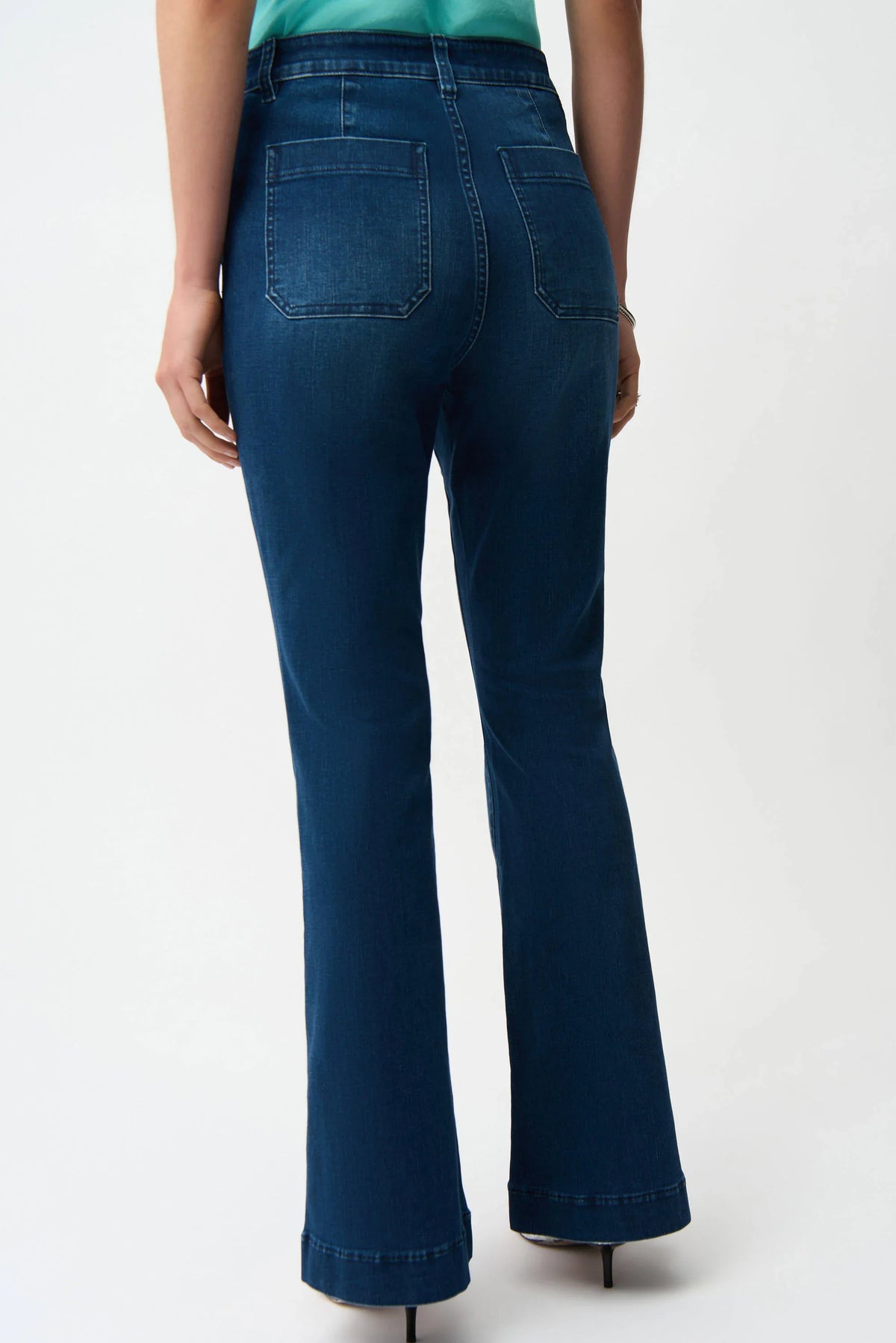 Joseph Ribkoff Flare Jeans with Patch Pockets