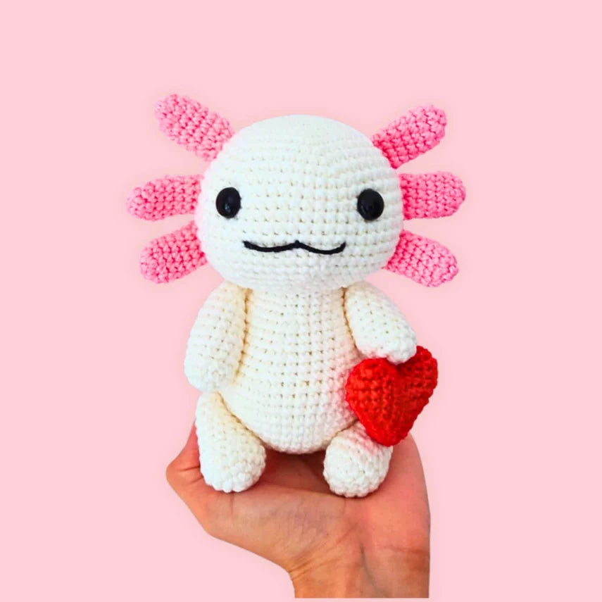 Crochet Valentines Axolotl