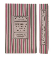 Book Storage Box "Essentials Of Classic Italian Cooking" 10.25"x 6.75" by Homeportonline