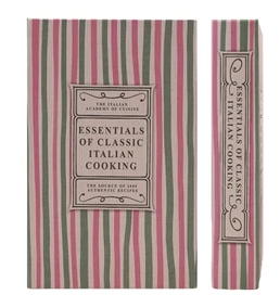 Book Storage Box "Essentials Of Classic Italian Cooking" 10.25"x 6.75" by Homeportonline