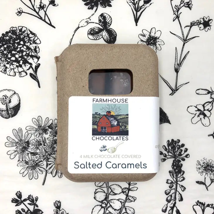 4 Piece Milk Chocolate Covered Salted Caramels