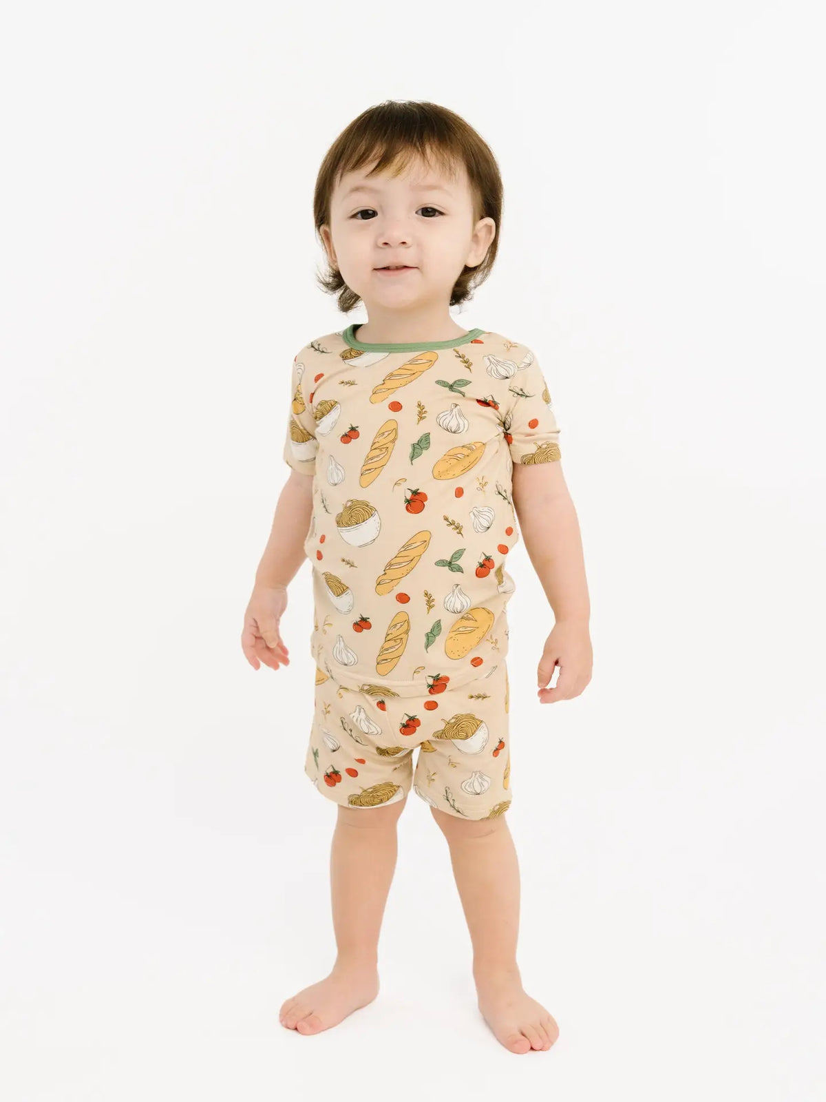 Pasta Party Bamboo Shorts Set