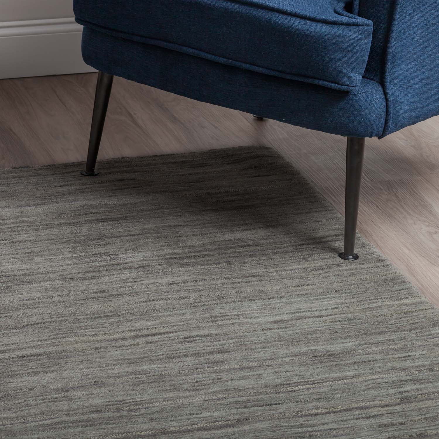 Rafia Rug Charcoal 5' X 7'6" by Homeportonline