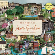 World of Jane Austen 1000 Piece Puzzle A Jigsaw Puzzle with 60 Characters and Great Houses to Find