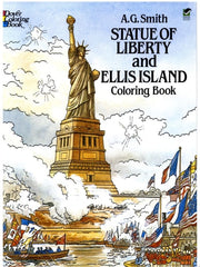 Statue of Liberty and Ellis Island Coloring Book