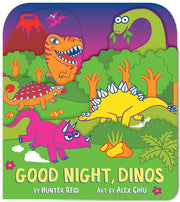 Good Night, Dinos (A Shaped Bedtime Novelty Board Book for Toddlers)