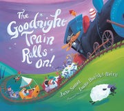 Goodnight Train Rolls On! (board book)