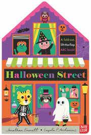 Halloween Street A Fold-Out, Lift-The-Flap ABC Book!