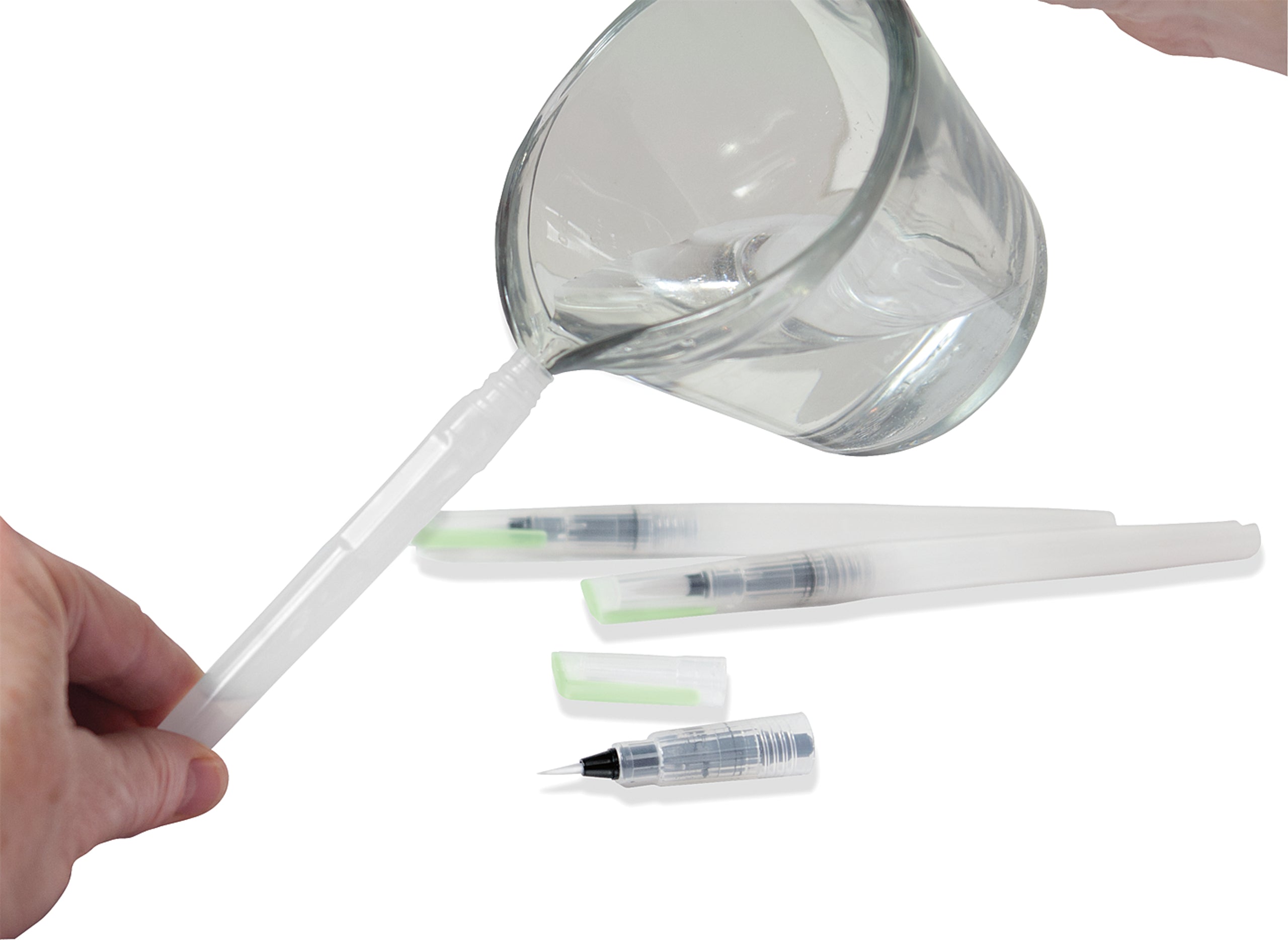 Art Center Aqua Brush Set Of 3 by Homeportonline