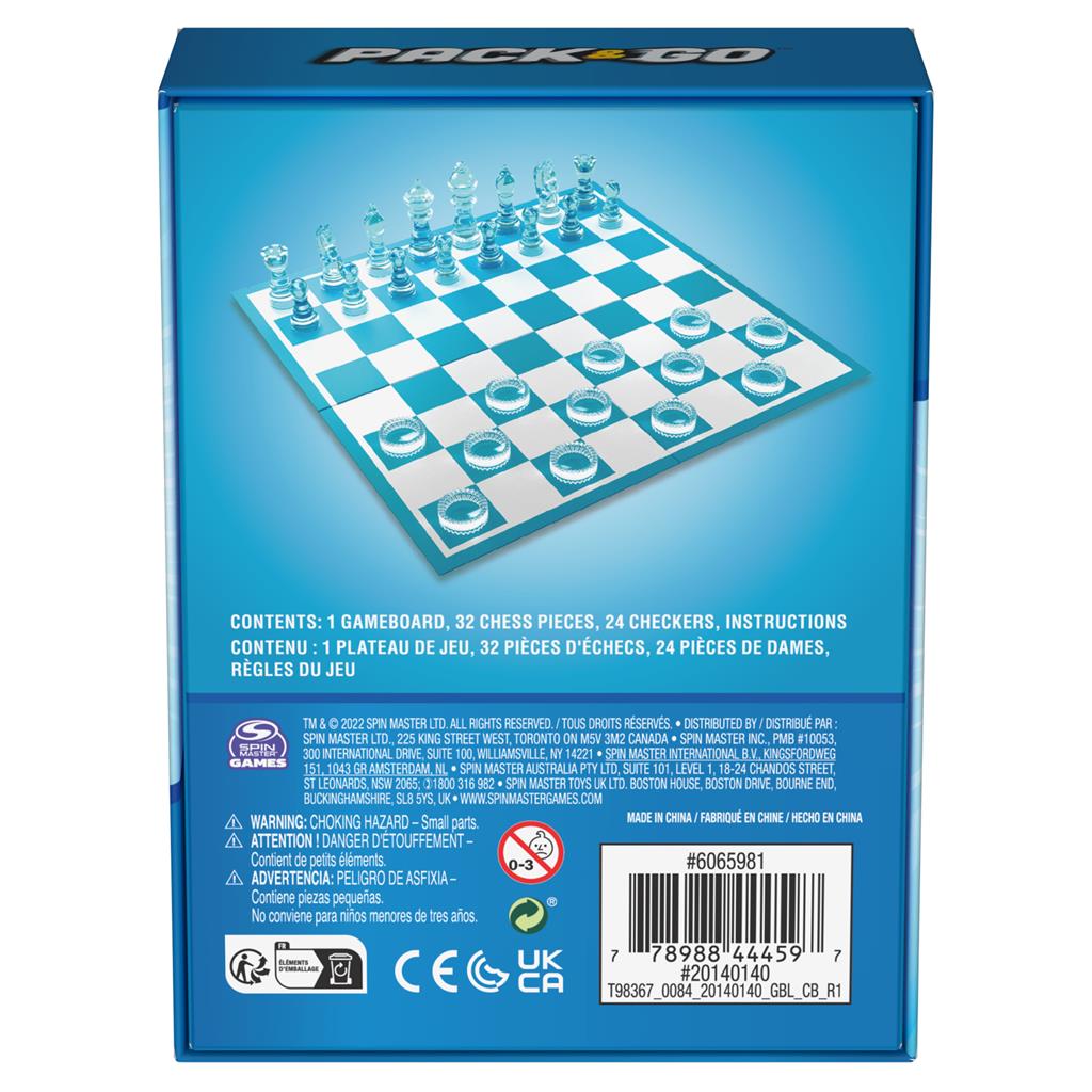 Pack & Go Chess & Checkers by Homeportonline