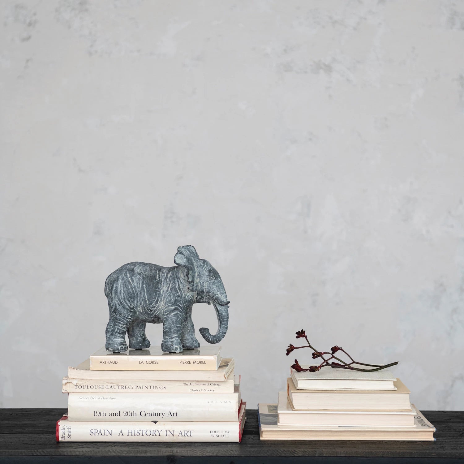 Decorative Resin Elephant Grey 7.75"h by Homeportonline