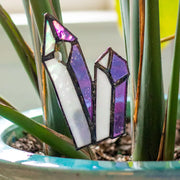 Stained Glass Crystal Plant Stake - Cluster 2