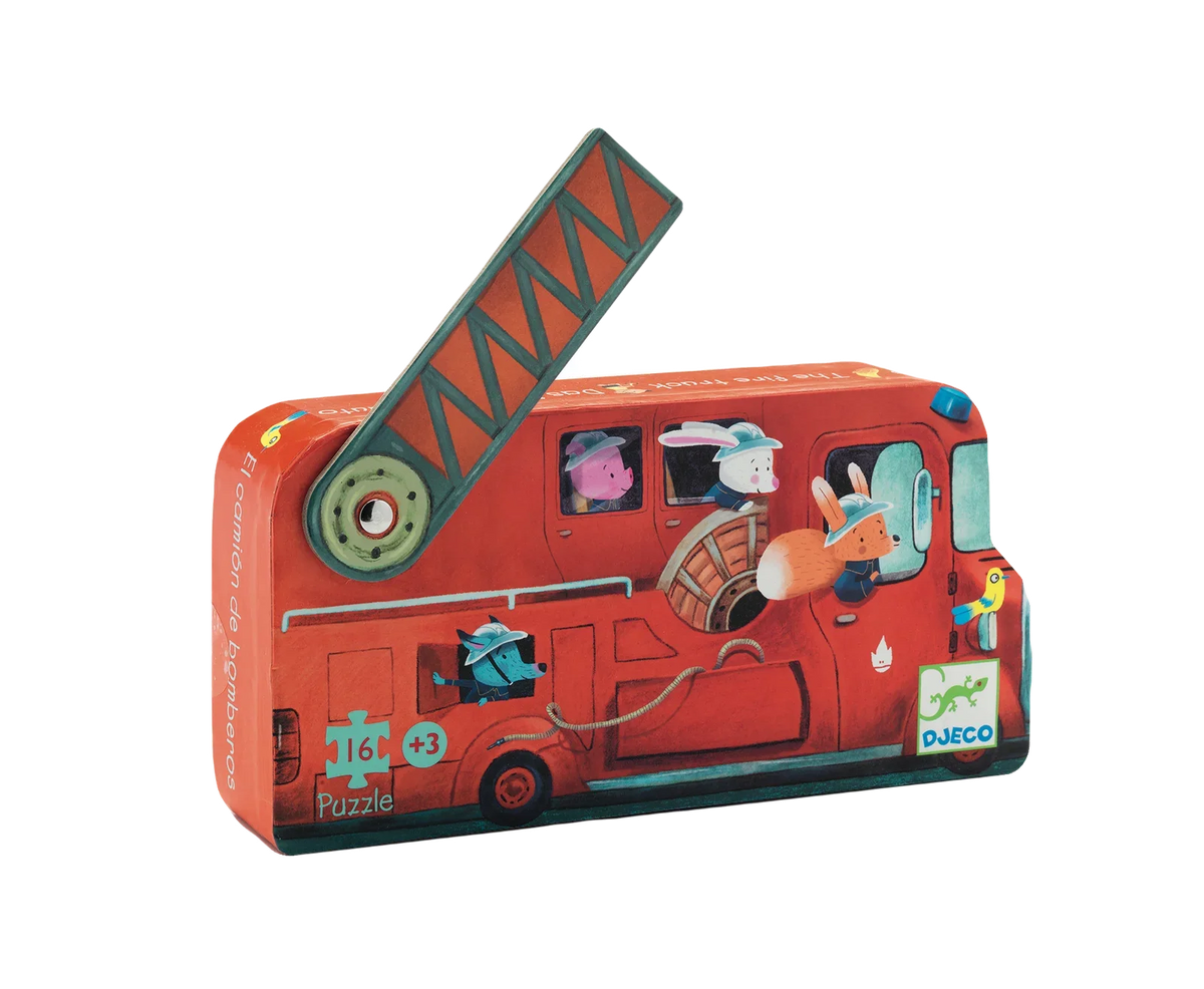 Mini Silhouette Puzzles- Fire Truck