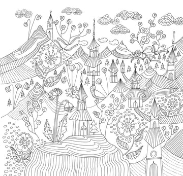 Artist's Adult Coloring Book Zen Garden by Homeportonline