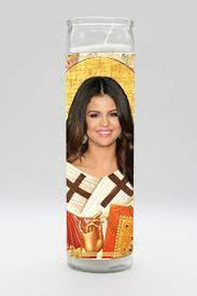Celebrity Prayer Candle - Selena Gomez by Homeportonline