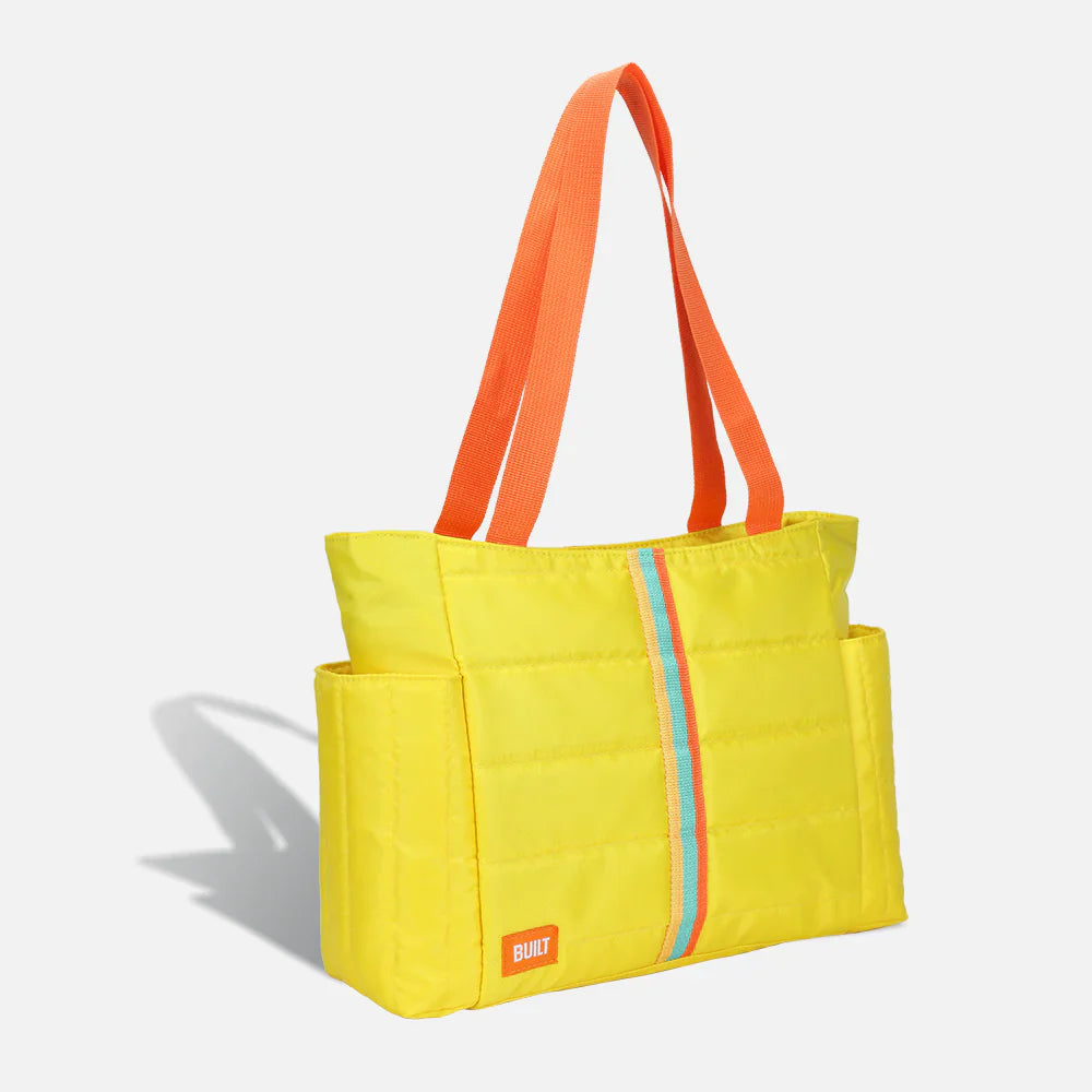 Puffer Lunch Tote - Lemon Chrome by Homeportonline