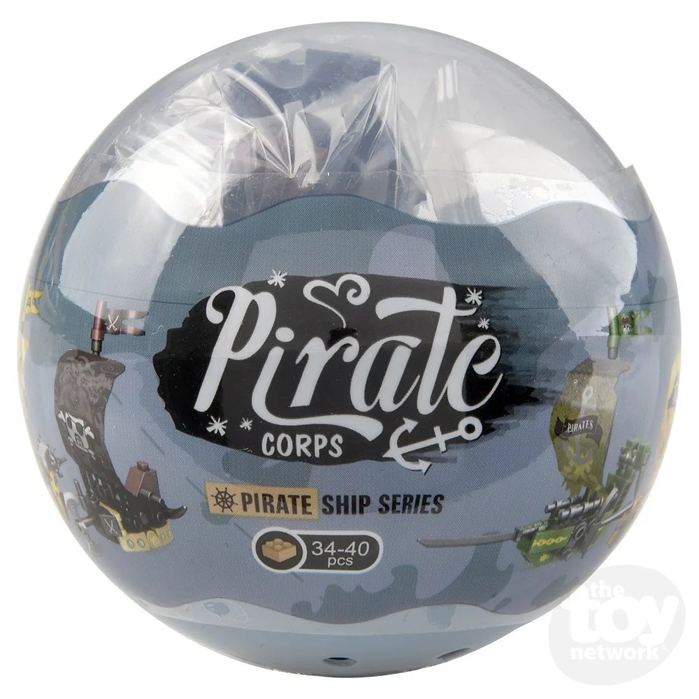 Building Block Egg Kit Pirate Ship 2.75" (Sold Individually) by Homeportonline