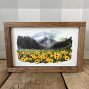 Yellow Flower Field Spring Home Decor