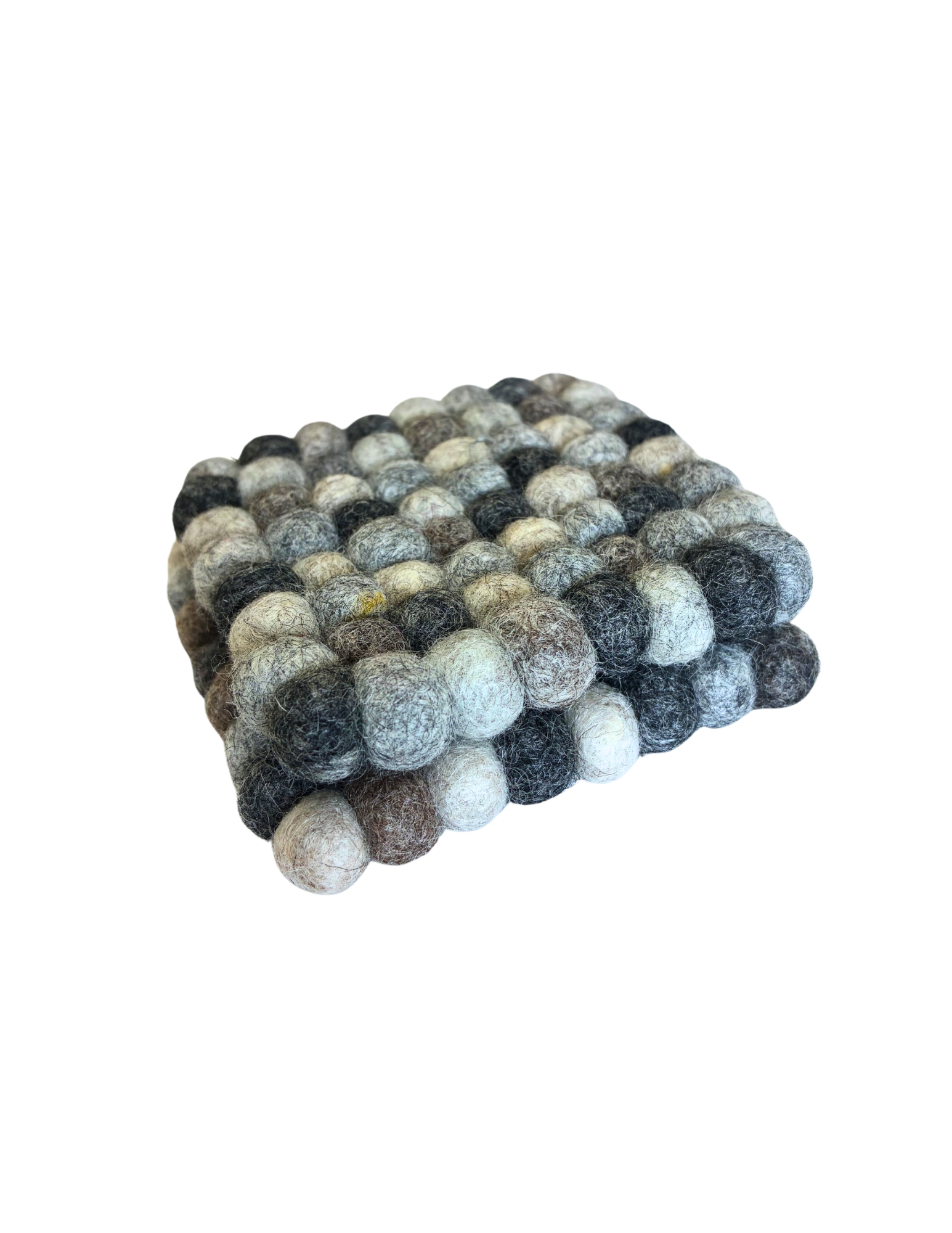 DC Felt Wool Ball Coaster- Square, Circle (set of 4) | 935 FC