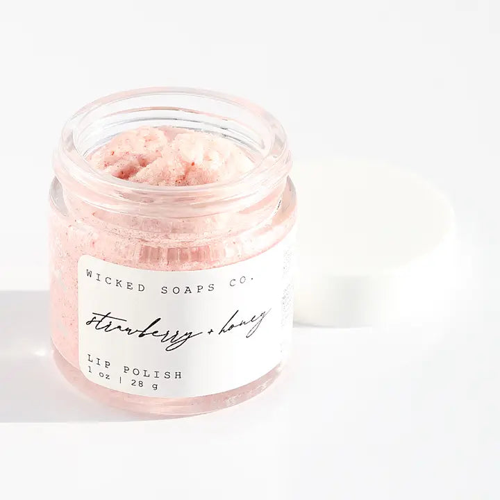 Strawberry + Honey Lip Scrub