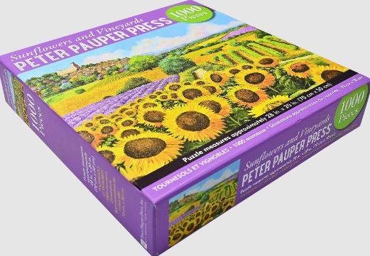 Puzzle 1000 Piece Sunflowers & Vineyards by Homeportonline