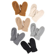 Sale!Solid Boucle Teddy Bear Mittens