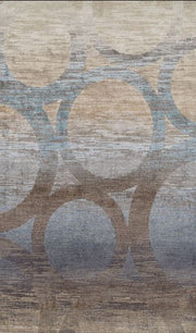 Antigua Rug Circles Chocolate 5'3" X 7'7" by Homeportonline