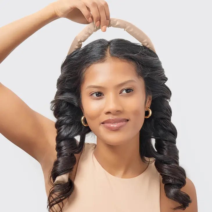 Holiday Satin Heatless Curling Set - Champagne
