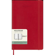 Moleskine Classic 18 Month 2026-2027 Weekly Planner, Soft Cover, Large (5 x 8.25), Scarlet Red, 208 pages