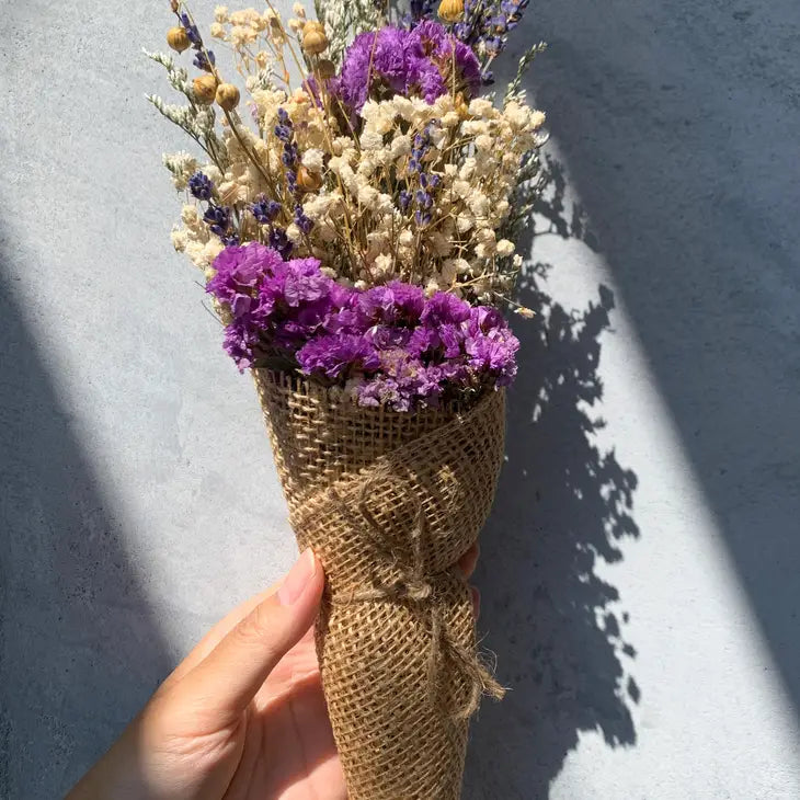 Burlap Forever Flowers Bouquet