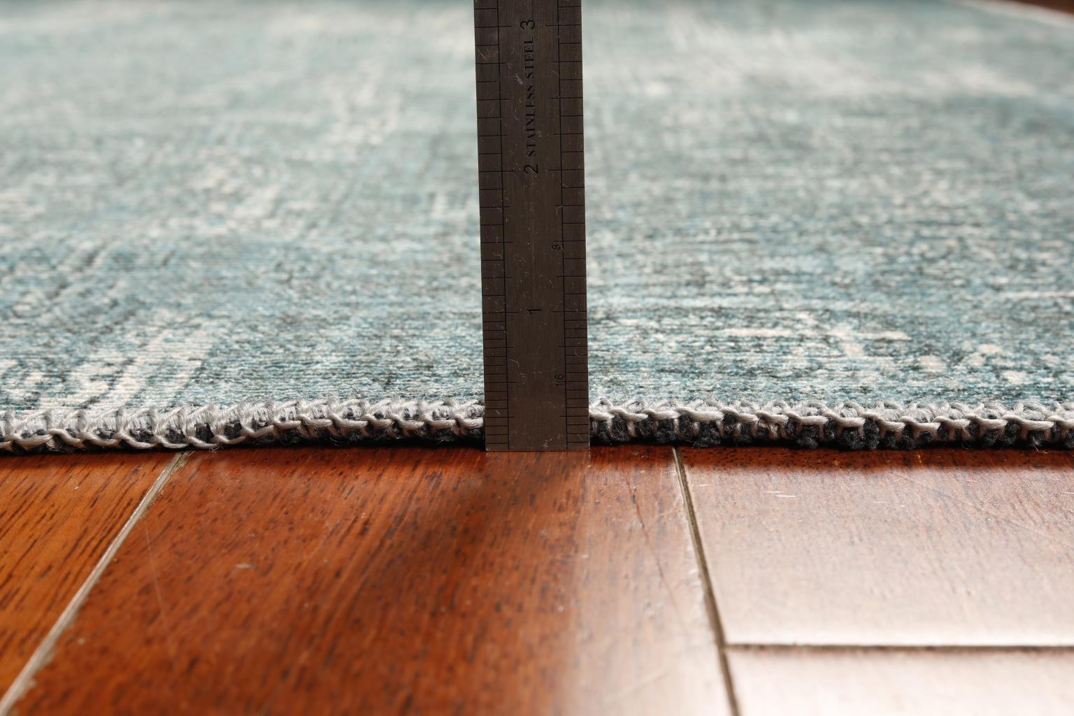 London Elements Teal Washable Rug Runner 2'6" x 7'6" by Homeportonline