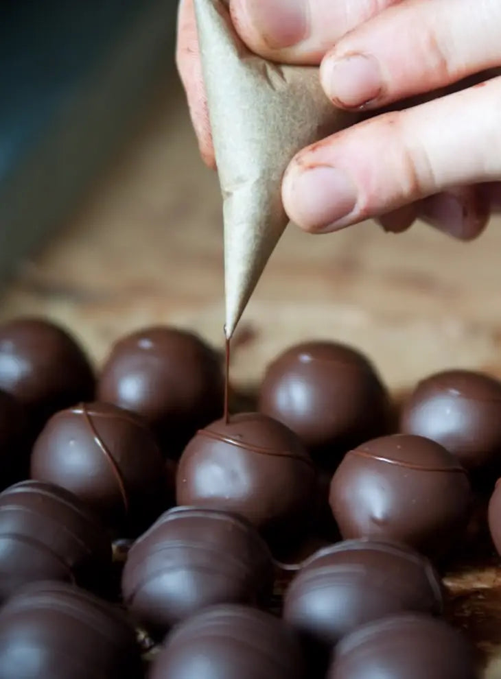 4 Piece Dark Chocolate Truffle Medley